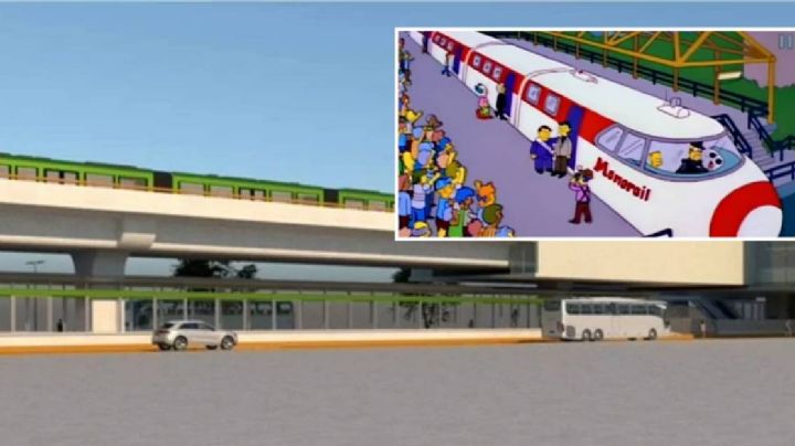 El metro elevado de León recuerda a divertido capítulo de los Simpson