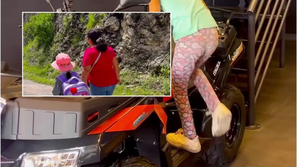 Yareli se puso alegre al recibir la moto que la ayudará a estudiar mejor