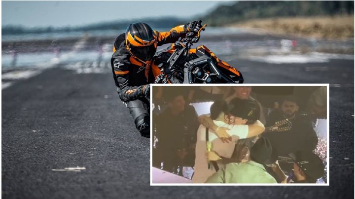 Eduin Caz de Grupo Firme da lujoso regalo en palenque de Pachuca | VIDEO