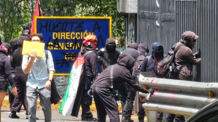UNAM: encapuchados irrumpen y causan destrozos en Ciudad Universitaria