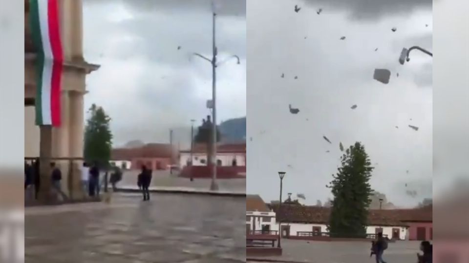 Este miércoles Protección Civil de Chiapas dieron a conocer que se formaron dos tornados en SanCristóbal de las Casas