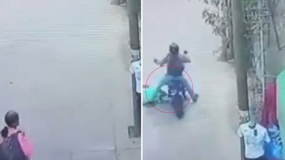 El accidente ocurrió sobre la calle Ocampo, perteneciente al municipio hidalguense Zacualtipán