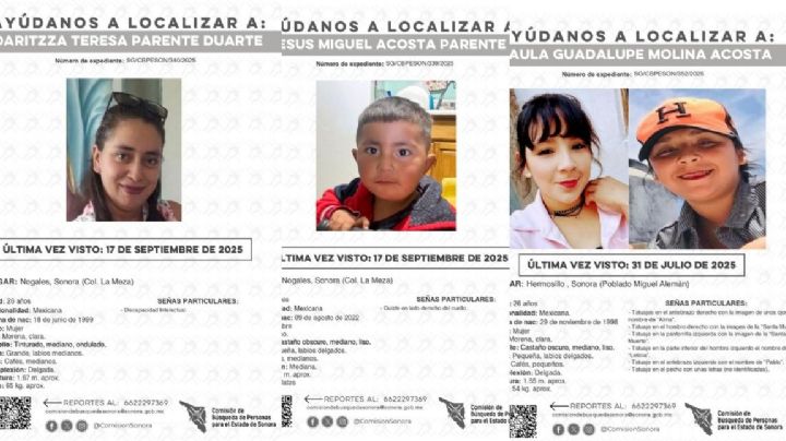 Sonora en alerta por desapariciones