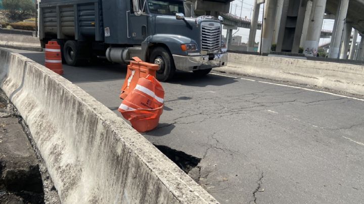 Se abre socavón en zona de la explosión del Puente de La Concordia, Iztapalapa