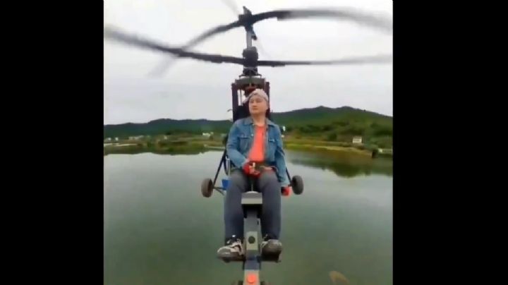 VIDEO: El momento exacto en que cae aeronave de influencer en China