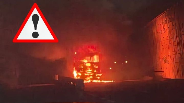 Se quema camión nodriza cargado con autos nuevos en carretera Paso del Toro – Veracruz