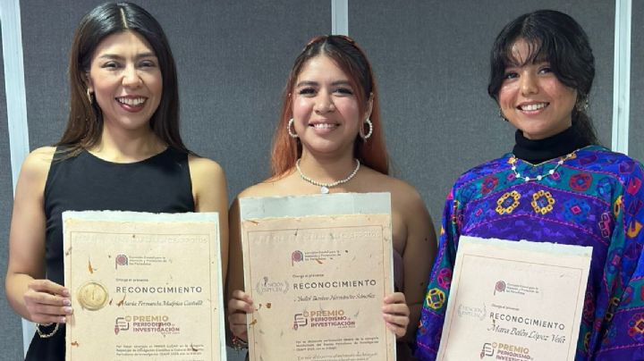 Reporteras de La Silla Rota reciben el Premio Estatal de Periodismo de la CEAPP en Xalapa