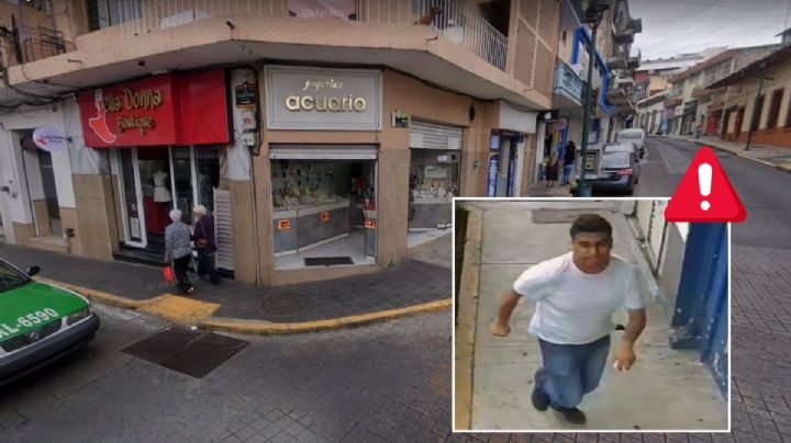 Roban joyería en Xalapa cerca del Palacio de Gobierno; identifican al asaltante