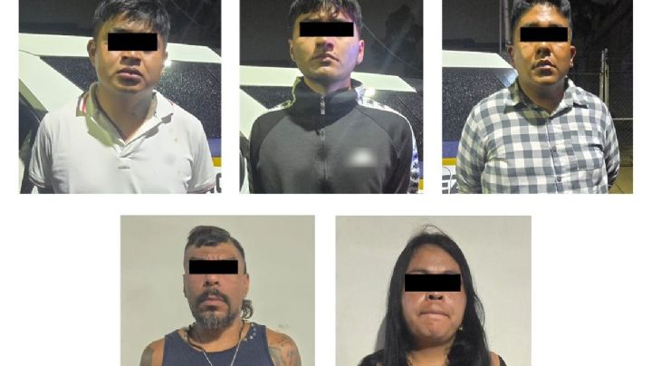 Detienen a cinco personas acusadas de extorsión en Iztapalapa