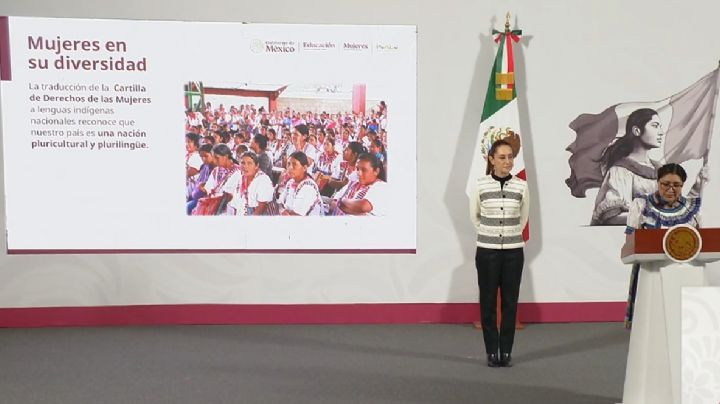 Sheinbaum rinde homenaje a mujeres indígenas y anuncia cartilla de derechos en lenguas originarias