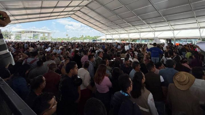 Catorce mil personas reciben a Claudia Sheinbaum en Guanajuato