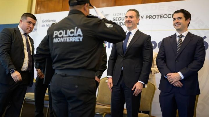 Gobierno de Monterrey impulsa seguridad con 37 ascensos policiales