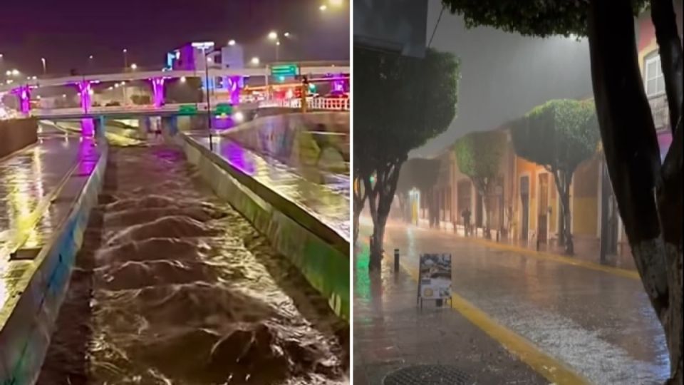 Ayer por la noche se registró una lluvia fuerte en León que duró casi una hora.