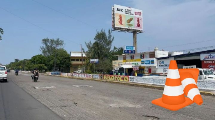 Por esta razón se detuvo la obra de la avenida Miguel Alemán de Veracruz