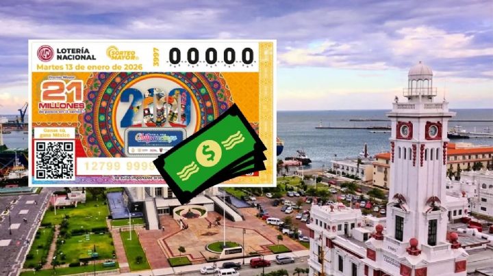 Lotería Nacional: cae el primer premio mayor de 7 millones de pesos en el puerto de Veracruz