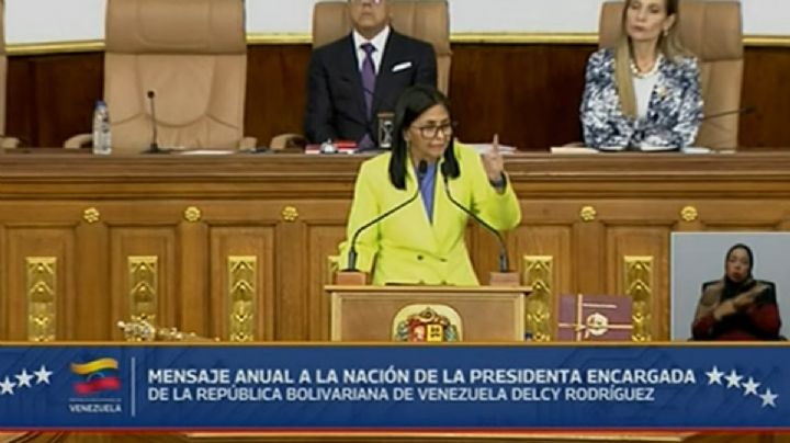 Delcy Rodríguez presenta balance anual de Venezuela; pide aprobar reformas petroleras