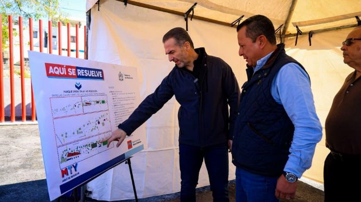 Supervisa Adrián de la Garza obras en la colonia Genaro Vázquez