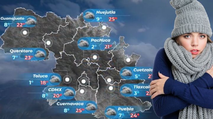 Frío y chubascos por nuevo frente frío; así el clima este viernes 16 de enero