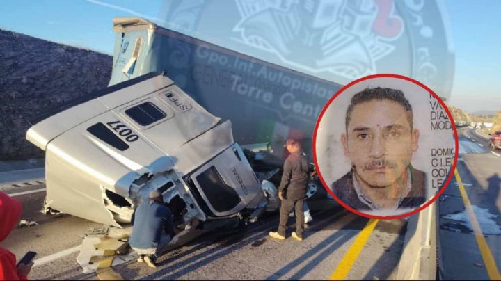 Buscan a familiares de Modesto, trailero de León accidentado en la Querétaro - Irapuato