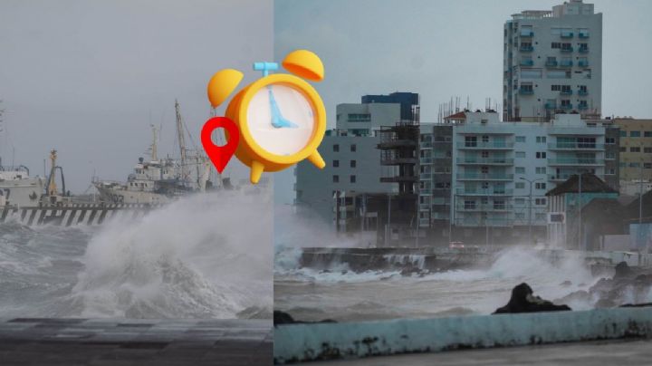 A esta hora azotará el Norte en Veracruz, Coatzacoalcos y Tuxpan el 18 de enero, por frente frío