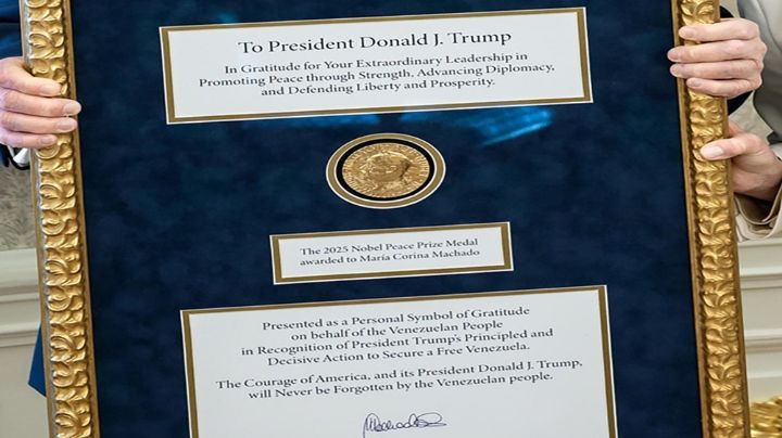 ¿Se puede regalar un Premio Nobel como lo hizo María Corina Machado con Trump?