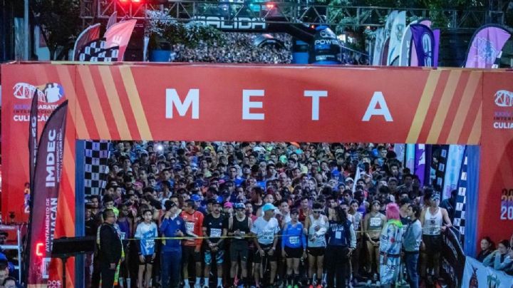 Gobernador Rocha Moya da banderazo al Maratón Internacional de Culiacán