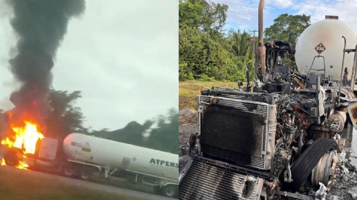 Cierre parcial en autopista Veracruz-Córdoba tras incendio de pipa, cerca de caseta