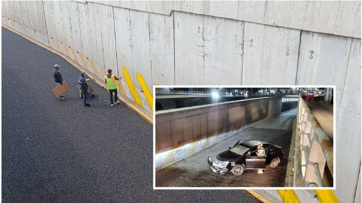 Ni valla metálica, pintura ni nuevo asfalto evitan accidente en curva de Río de las Avenidas