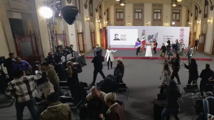 Alerta sísmica interrumpe mañanera de Sheinbaum; conferencia fue evacuada con calma