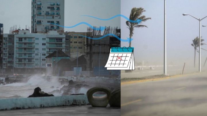 Surada y Norte en Veracruz por nuevo frente frío: estos días de enero azotarán