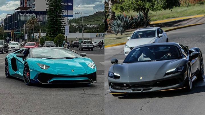 Los autos más lujosos captados en León:más de 60 millones de pesos sobre el asfalto