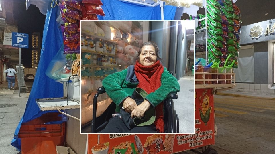 Por 41 años, Lucha Teobal mantiene vivo su puesto de esquites en el Centro Histórico de Veracruz