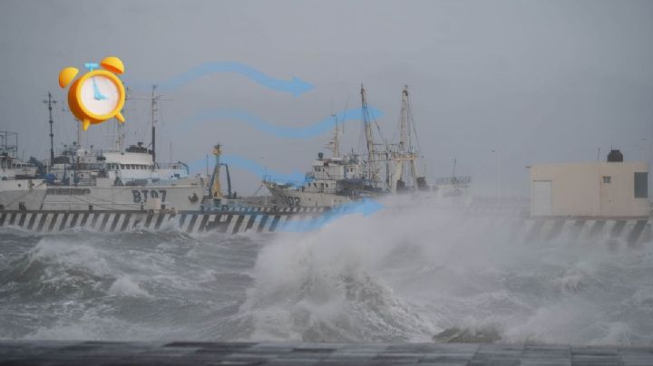 Norte en Veracruz de hasta 90 km/h azotaría a esta hora del 25 al 26 de enero, por frente frío