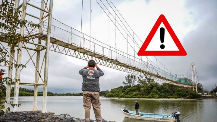 Clausuran puente peatonal en Tamiahua por riesgo de colapso tras deterioro
