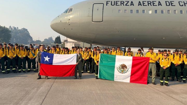 México auxilia a Chile: envía brigadistas para combatir incendios