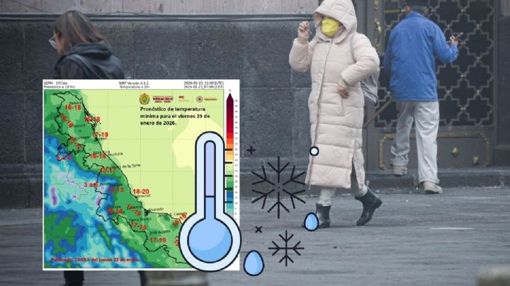 Pronostico: Estos serán los municipios más fríos de Veracruz este viernes 23 de enero