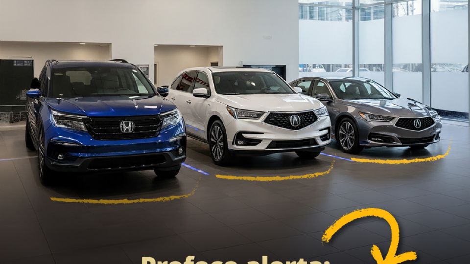 La alerta es para los modelos Honda, modelo Pilot, año 2023-2025; Acura, modelo MDX, año 2024-2025, y Acura, modelo TLX, año 2024-2025.