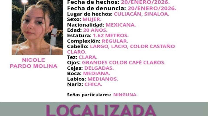 La influencer Nicholette aparece con vida en Culiacán
