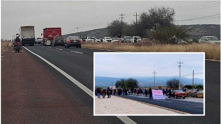 Ejidatarios bloquean la carretera Actopan-Ixmiquilpan; esto piden para retirarse