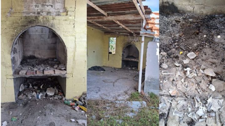 Madres buscadoras encuentran cocina para incinerar cuerpos en una granja de Reynosa
