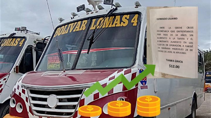 Aumentan pasaje en camiones de Veracruz y Boca del Río desde este 28 de enero