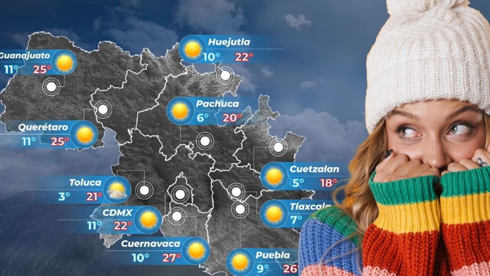 Prevén ascenso gradual de las temperaturas; no obstante se mantiene el ambiente frío con vientos y lluvias