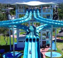 En Hidalgo, un balneario tiene un tobogán de monstruo marino y es extremo