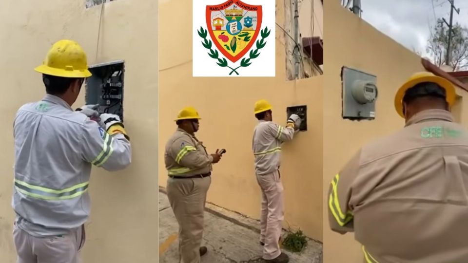 CFE le corta la luz al Palacio Municipal de Manlio Fabio Altamirano, Veracruz por adeudo heredado