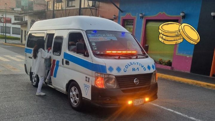 Combis de Xalapa mantendrán aumento a 12 pesos del pasaje; piden oficializar