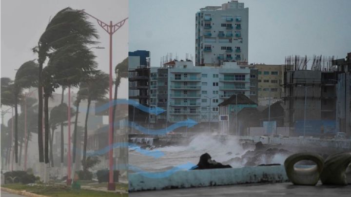 Norte de casi 100 km/h en Veracruz por frente frío hoy 31 de enero: así van las rachas máximas