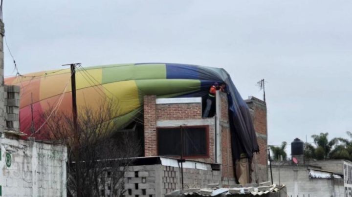 Globo aerostático se desploma y otros dos aterrizan de emergencia en el Edomex