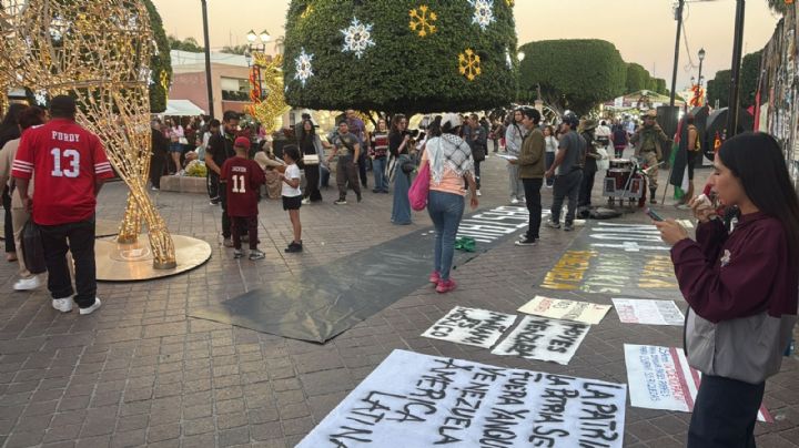 "Hoy es Venezuela, mañana es México", dicen en León durante protesta por captura de Maduro