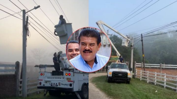 Ayuntamiento de Tihuatlán manda a retirar luminarias en las afueras de rancho de exalcalde