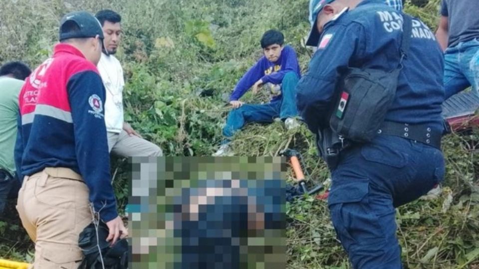 El conductor cayó al fondo de un barranco y perdió la vida